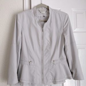 White House Black Market grey blazer size 12